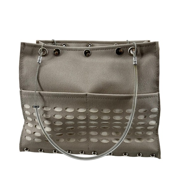 Hardware by Renee Handbags - Hardware by Renee Shoulder Bag Women Taupe Avant Garde Industrial Edgy Handbag